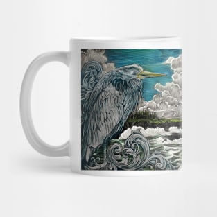 Seaside Heron Mug